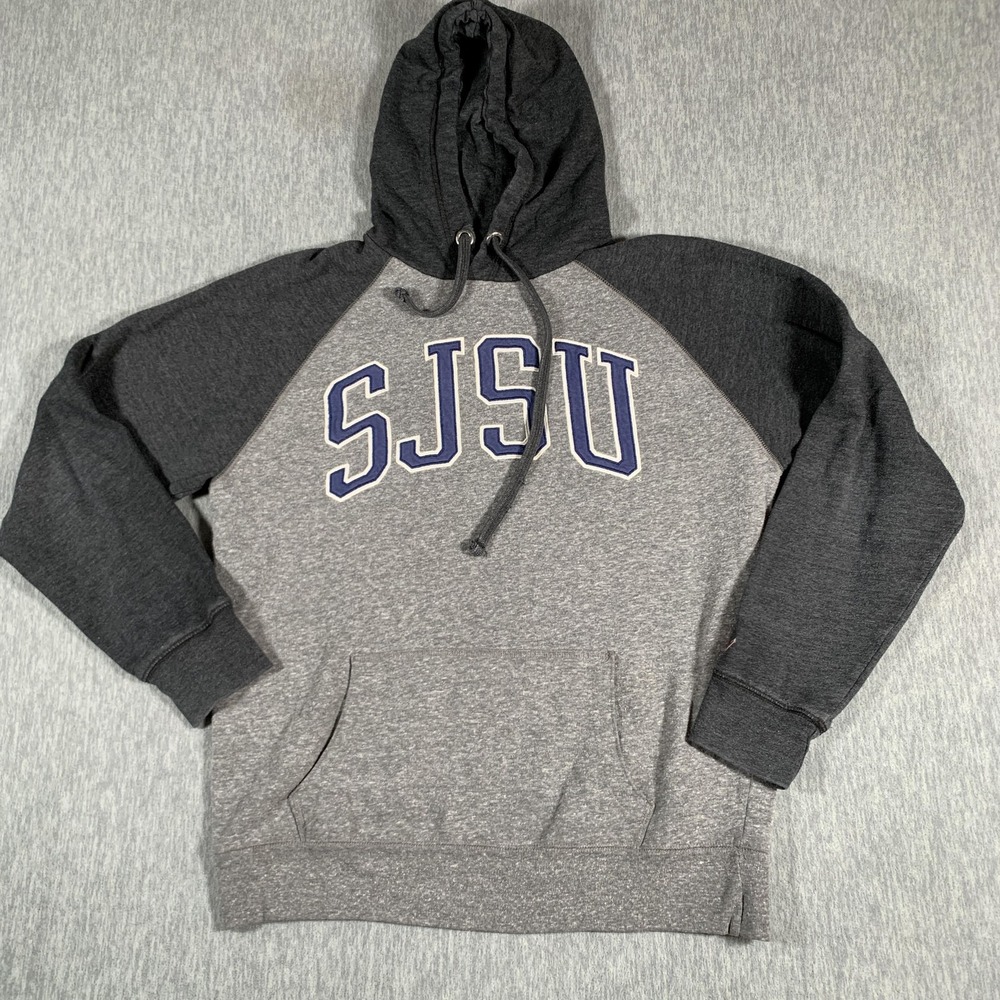 San Jose State Spartans Hoodie Sweatshirt Mens Medium Gray SJSU NCAA League‎